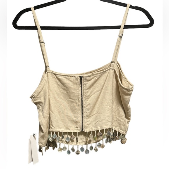 JASON WU Cropped Top with shell tassels Nwt sz 10 (1piece) - Picture 2 of 6